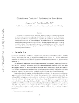 Transformer Conformal Prediction for Time Series