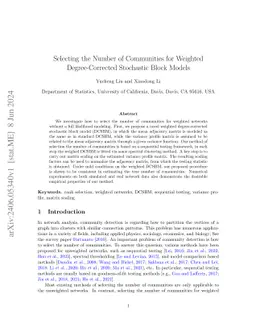 Selecting the Number of Communities for Weighted Degree-Corrected Stochastic Block Models