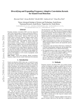Diversifying and Expanding Frequency-Adaptive Convolution Kernels for
  Sound Event Detection