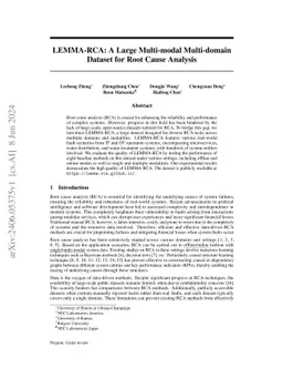 LEMMA-RCA: A Large Multi-modal Multi-domain Dataset for Root Cause Analysis