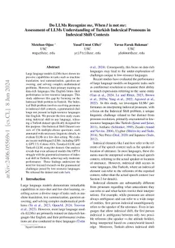 Do LLMs Recognize me, When I is not me: Assessment of LLMs Understanding
  of Turkish Indexical Pronouns in Indexical Shift Contexts