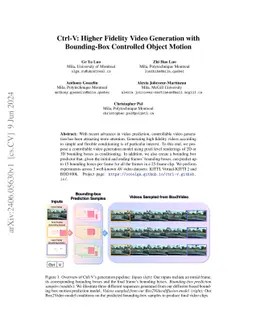 Ctrl-V: Higher Fidelity Video Generation with Bounding-Box Controlled
  Object Motion