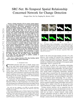 SRC-Net: Bi-Temporal Spatial Relationship Concerned Network for Change
  Detection