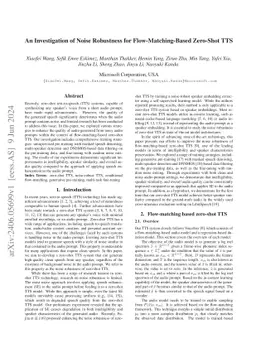 An Investigation of Noise Robustness for Flow-Matching-Based Zero-Shot
  TTS