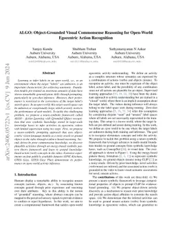 ALGO: Object-Grounded Visual Commonsense Reasoning for Open-World
  Egocentric Action Recognition