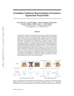 Grounding Continuous Representations in Geometry: Equivariant Neural Fields