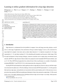 Learning to utilize image second-order derivative information for crisp edge detection