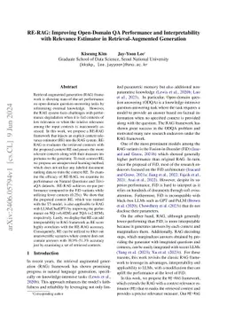 RE-RAG: Improving Open-Domain QA Performance and Interpretability with
  Relevance Estimator in Retrieval-Augmented Generation