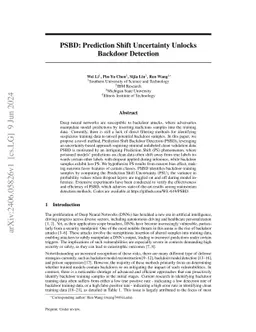 PSBD: Prediction Shift Uncertainty Unlocks Backdoor Detection