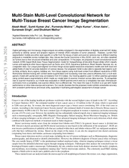 Multi-Stain Multi-Level Convolutional Network for Multi-Tissue Breast
  Cancer Image Segmentation