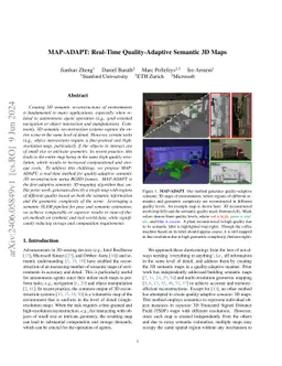MAP-ADAPT: Real-Time Quality-Adaptive Semantic 3D Maps