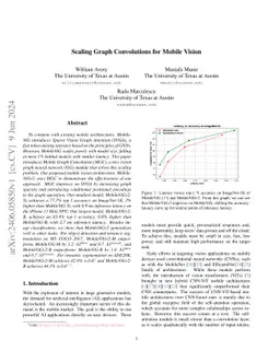 Scaling Graph Convolutions for Mobile Vision