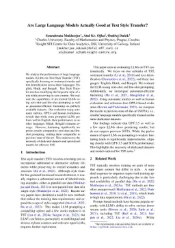 Are Large Language Models Actually Good at Text Style Transfer?