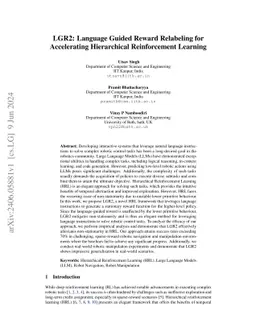 LGR2: Language Guided Reward Relabeling for Accelerating Hierarchical Reinforcement Learning