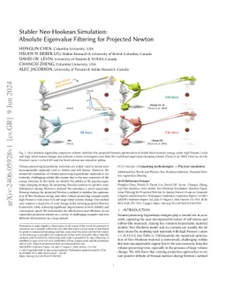 Stabler Neo-Hookean Simulation: Absolute Eigenvalue Filtering for
  Projected Newton