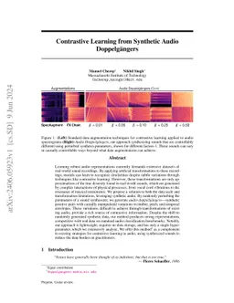 Contrastive Learning from Synthetic Audio Doppelgängers