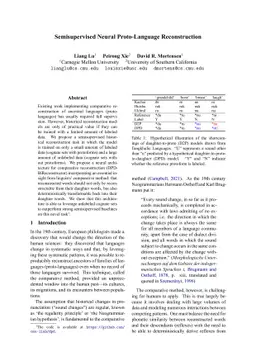 Semisupervised Neural Proto-Language Reconstruction