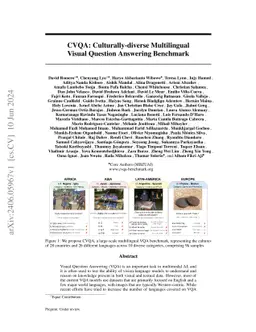 CVQA: Culturally-diverse Multilingual Visual Question Answering
  Benchmark