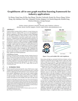GraphStorm: all-in-one graph machine learning framework for industry
  applications