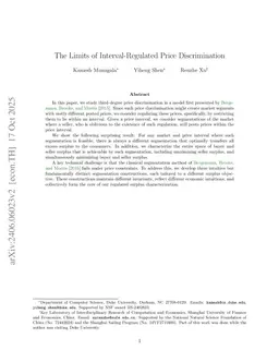 The Limits of Interval-Regulated Price Discrimination