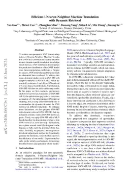 Efficient k-Nearest-Neighbor Machine Translation with Dynamic Retrieval