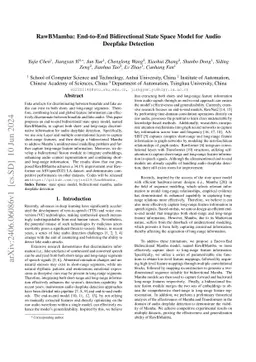 RawBMamba: End-to-End Bidirectional State Space Model for Audio Deepfake
  Detection