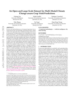 An Open and Large-Scale Dataset for Multi-Modal Climate Change-aware
  Crop Yield Predictions