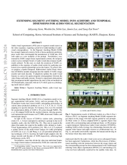Extending Segment Anything Model into Auditory and Temporal Dimensions
  for Audio-Visual Segmentation