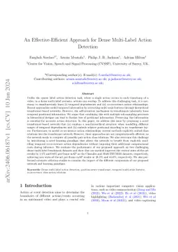 An Effective-Efficient Approach for Dense Multi-Label Action Detection