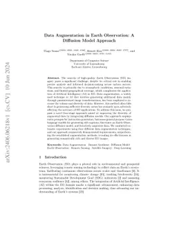 Data Augmentation in Earth Observation: A Diffusion Model Approach