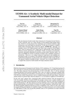 UEMM-Air: Make Unmanned Aerial Vehicles Perform More Multi-modal Tasks