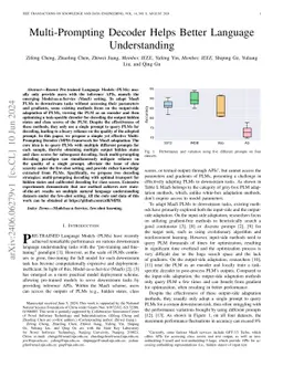 Multi-Prompting Decoder Helps Better Language Understanding