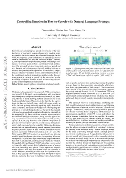 Controlling Emotion in Text-to-Speech with Natural Language Prompts