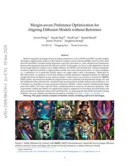 Margin-aware Preference Optimization for Aligning Diffusion Models without Reference