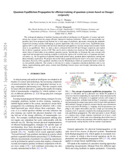 Quantum Equilibrium Propagation for efficient training of quantum
  systems based on Onsager reciprocity