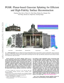 PGSR: Planar-based Gaussian Splatting for Efficient and High-Fidelity Surface Reconstruction