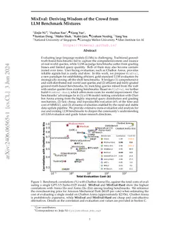 MixEval: Deriving Wisdom of the Crowd from LLM Benchmark Mixtures