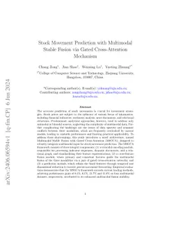 Stock Movement Prediction with Multimodal Stable Fusion via Gated
  Cross-Attention Mechanism