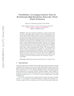 PatchRefiner: Leveraging Synthetic Data for Real-Domain High-Resolution
  Monocular Metric Depth Estimation