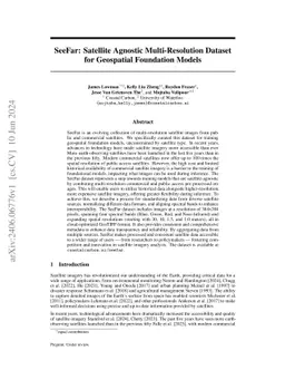 SeeFar: Satellite Agnostic Multi-Resolution Dataset for Geospatial
  Foundation Models