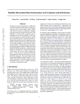 PlanDQ: Hierarchical Plan Orchestration via D-Conductor and Q-Performer