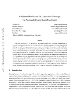 Conformal Prediction for Class-wise Coverage via Augmented Label Rank
  Calibration