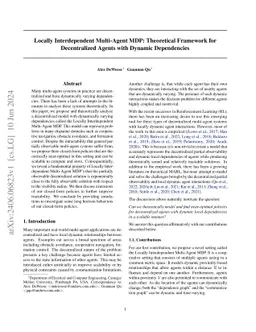 Locally Interdependent Multi-Agent MDP: Theoretical Framework for
  Decentralized Agents with Dynamic Dependencies