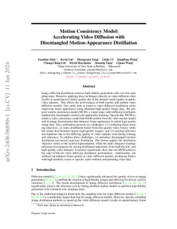 Motion Consistency Model: Accelerating Video Diffusion with Disentangled
  Motion-Appearance Distillation