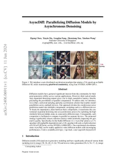AsyncDiff: Parallelizing Diffusion Models by Asynchronous Denoising