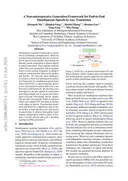 A Non-autoregressive Generation Framework for End-to-End Simultaneous
  Speech-to-Any Translation