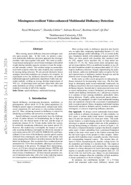 Missingness-resilient Video-enhanced Multimodal Disfluency Detection