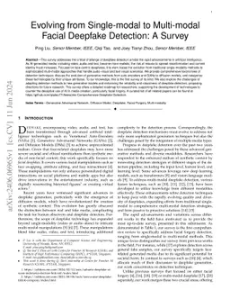 Evolving from Single-modal to Multi-modal Facial Deepfake Detection: Progress and Challenges