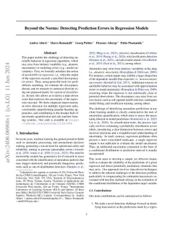 Beyond the Norms: Detecting Prediction Errors in Regression Models