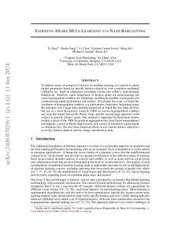 Fairness-Aware Meta-Learning via Nash Bargaining